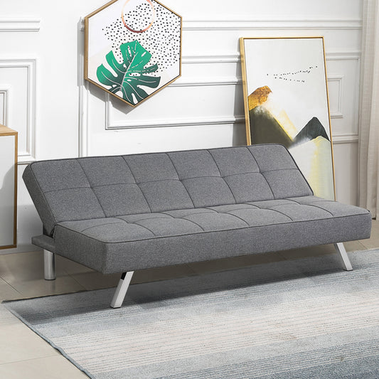 Topbuy 3-Seat Adjustable Sofa Bed Long Sofa with 3 Adjustable Angles for Living Room, Bedroom