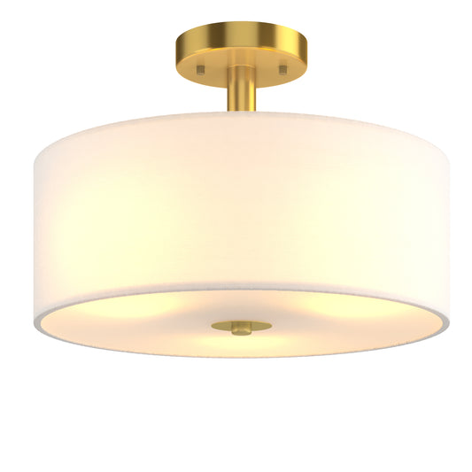 Topbuy Modern 3-Light Semi-Flush Mount Ceiling Light Fixture with Glass Lampshade for Bedroom&Living room