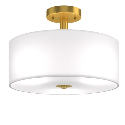 Topbuy Modern 3-Light Semi-Flush Mount Ceiling Light Fixture with Glass Lampshade for Bedroom&Living room