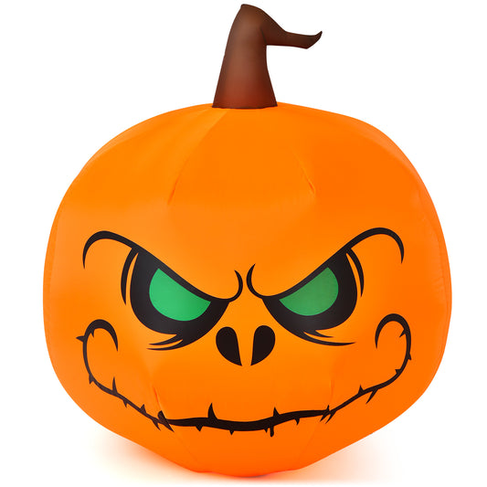 Topbuy 4 FT Halloween Inflatable Pumpkin Large Blow up with Build-in LED Light for Indoor&Outdoor