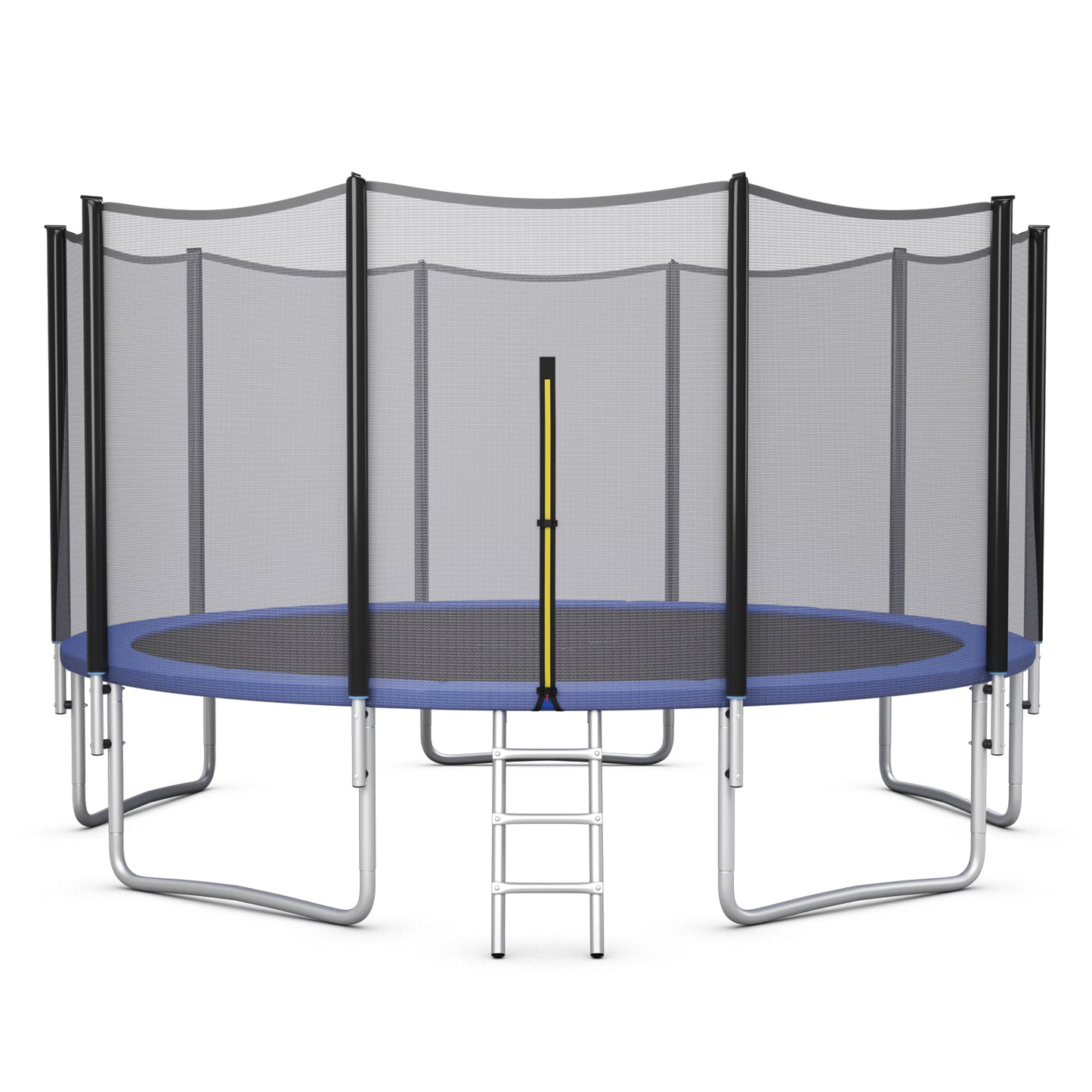 Topbuy 8ft 10ft 12ft 14ft 15ft 16ft Trampoline with Safety Enclosure Net & Spring Pad Jumping Mat