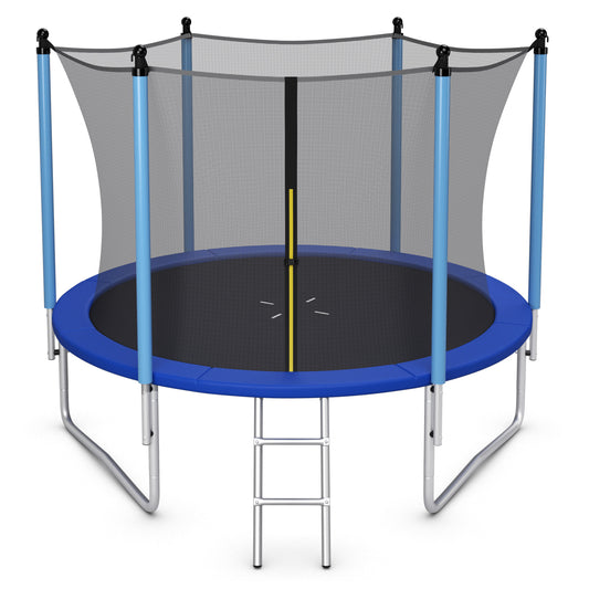 Patiojoy 8Ft/10Ft/12Ft/14Ft/15Ft/16Ft Jumping Exercise ASTM Certified Approved Recreational Trampolines with Enclosure Net