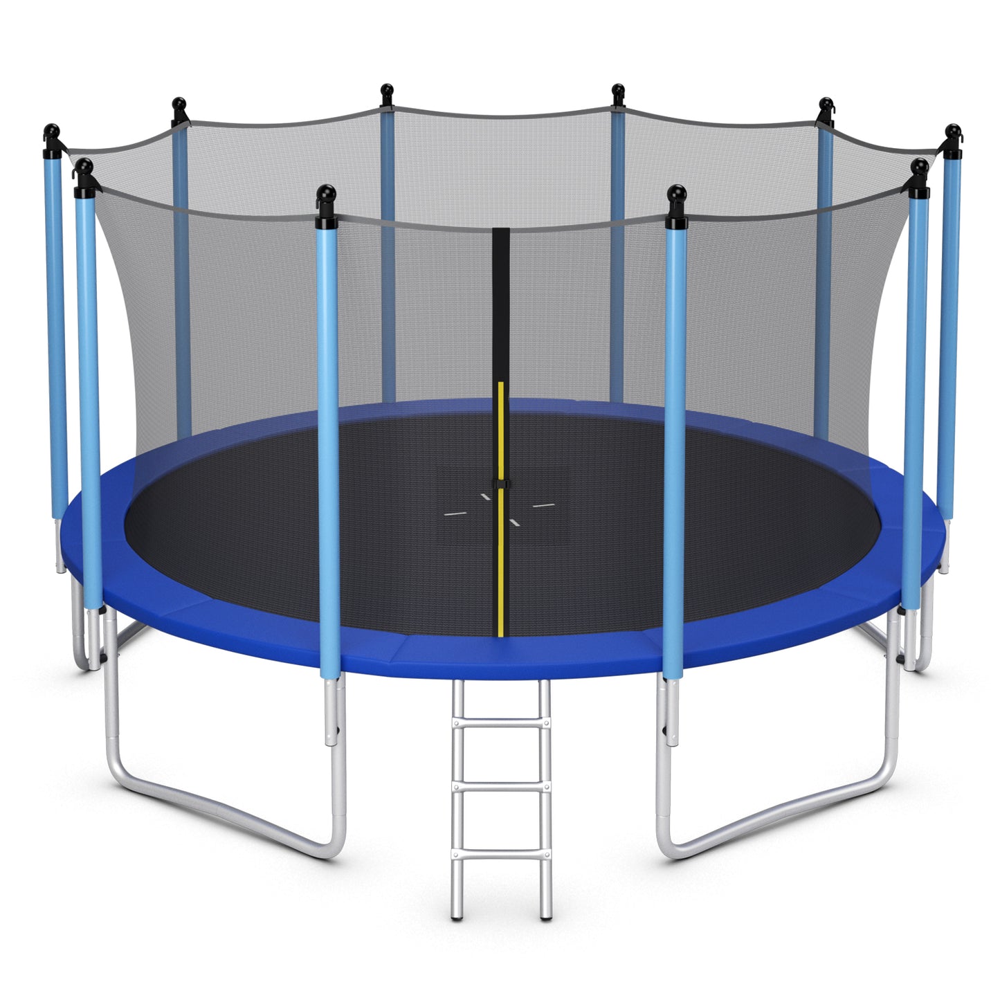 Patiojoy 8Ft/10Ft/12Ft/14Ft/15Ft/16Ft Jumping Exercise ASTM Certified Approved Recreational Trampolines with Enclosure Net