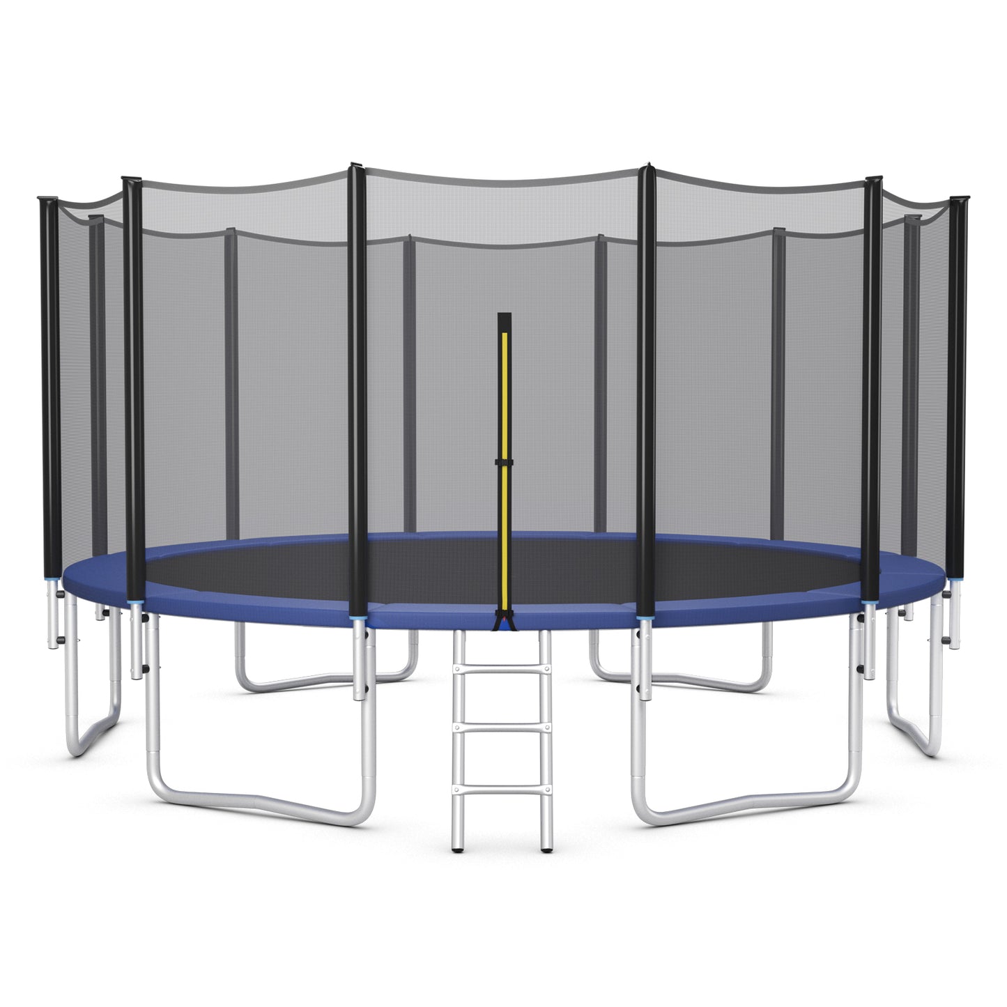 Topbuy 8ft 10ft 12ft 14ft 15ft 16ft Trampoline with Safety Enclosure Net & Spring Pad Jumping Mat