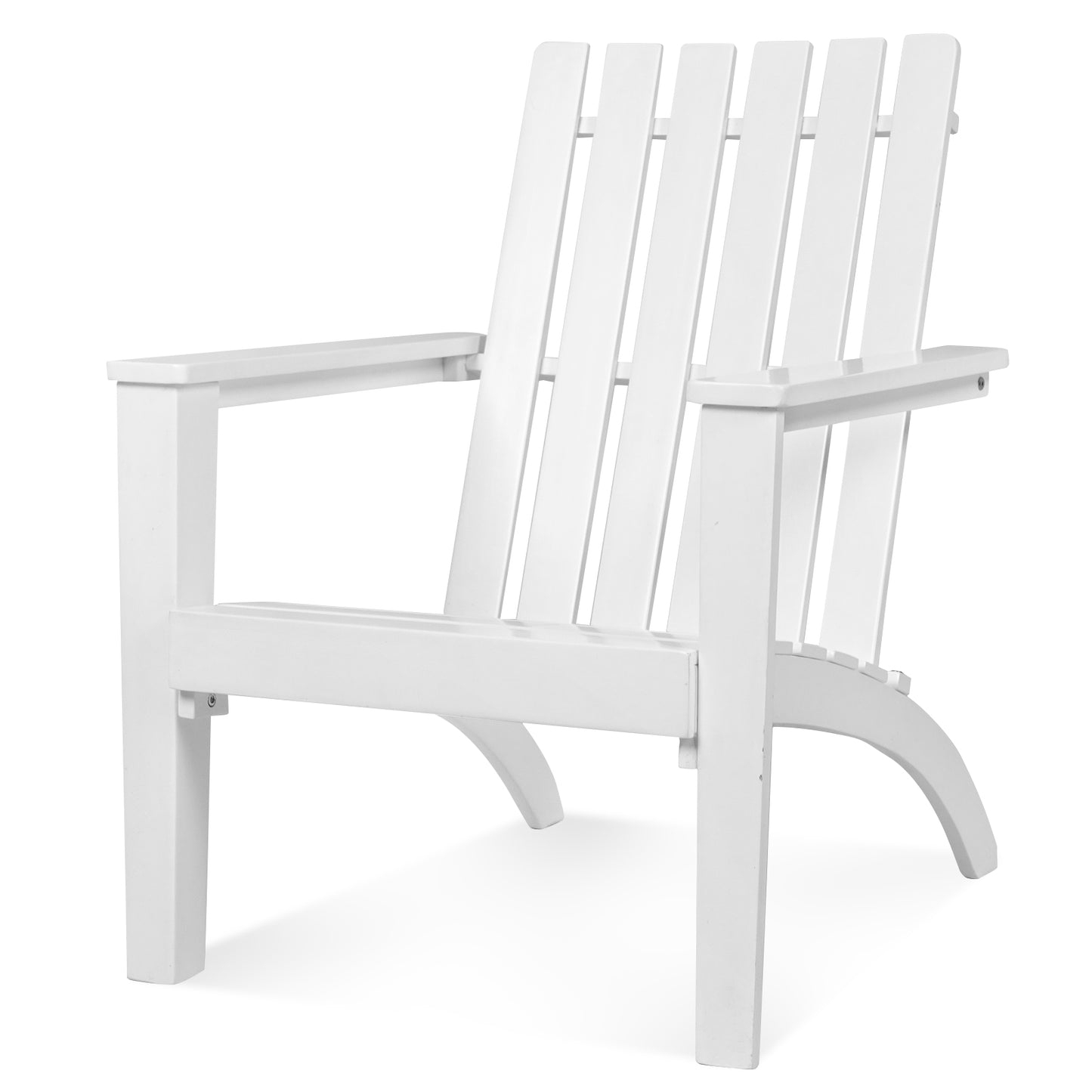 Patiojoy Wooden Adirondack Chair W/Ergonomic Design Outdoor Lounge Armchair Acacia Wood chair for Yard&Patio Black/Gray/White/Natural