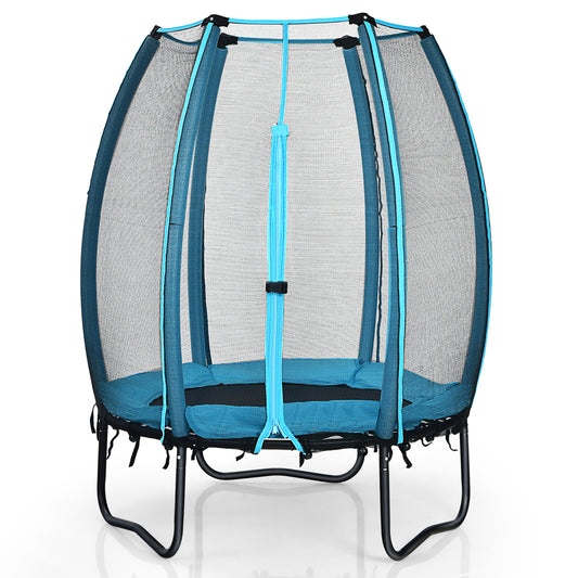 Topbuy 4FT Small Kids Jumping Exercise ASTM Certified Approved Recreational Trampolines with Enclosure Net