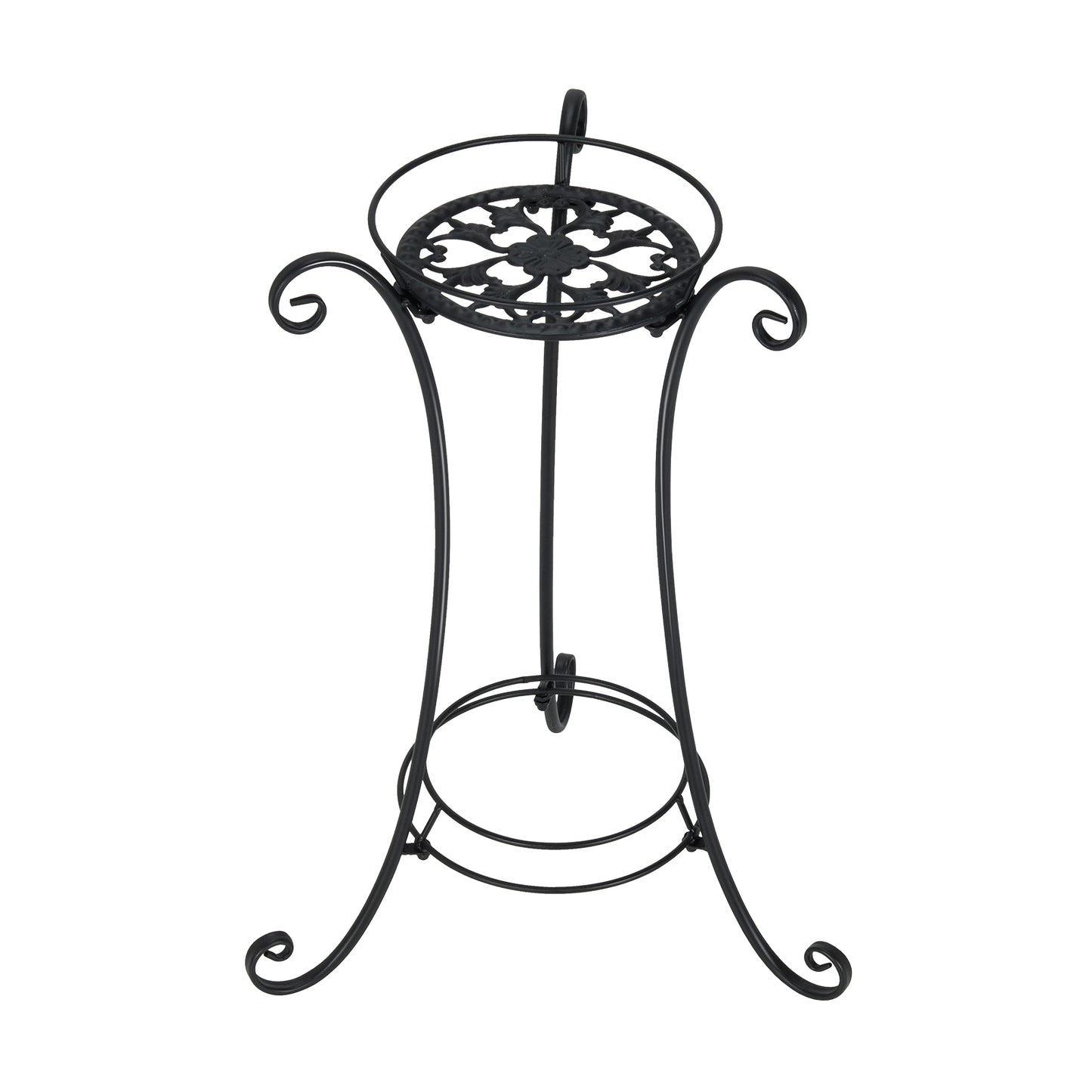 Topbuy Metal Corner Plant Stand Flower Pots Display Rack Storage Shelf Decorative Planter for Garden