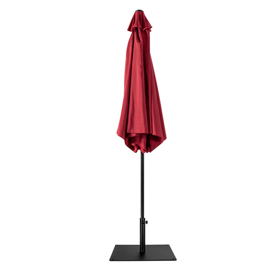 Topbuy 42 LBS Patio Umbrella Base Heavy Duty 25'' Umbrella Stand Square Umbrella Base w/4 Anti-slip Pads