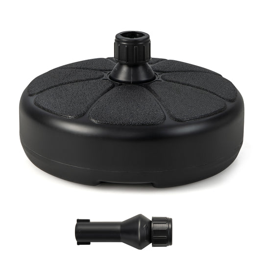 Topbuy Fillable Round Umbrella Base Water & Sand Filled Patio Umbrella Stand Suitable for 1.5'' Umbrella Poles