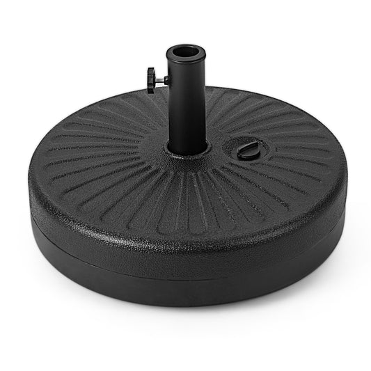 Topbuy Water & Sand Fillable Umbrella Base 20'' Round Table Umbrella Stand Base Umbrella Pole Holder